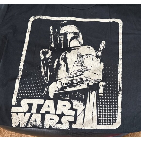 Men's Star Wars Fifth Sun Boba Fett Black Graphic T-Shirt Cotton Blend Size L - Picture 3 of 11